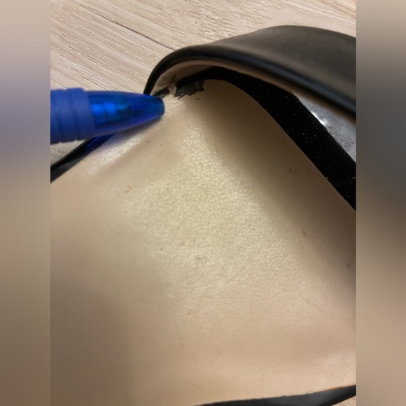 Unisa Black Patent style Ankle-Strap Block Heels - Picture 8 of 10